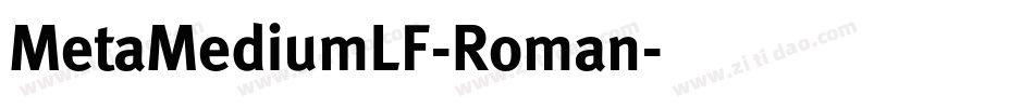 MetaMediumLF-Roman字体转换