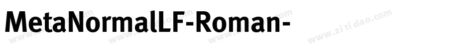 MetaNormalLF-Roman字体转换