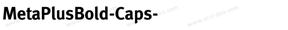 MetaPlusBold-Caps字体转换