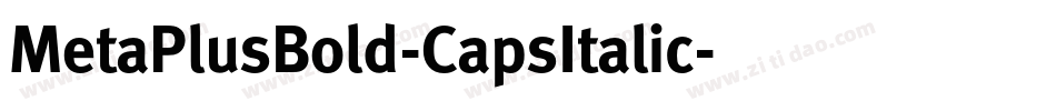 MetaPlusBold-CapsItalic字体转换