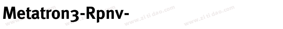 Metatron3-Rpnv字体转换