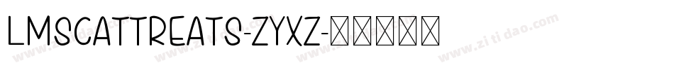 LmsCatTreats-Zyxz字体转换
