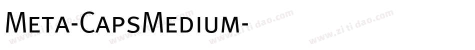 Meta-CapsMedium字体转换