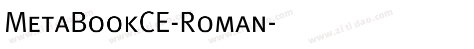 MetaBookCE-Roman字体转换