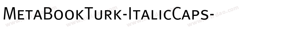 MetaBookTurk-ItalicCaps字体转换