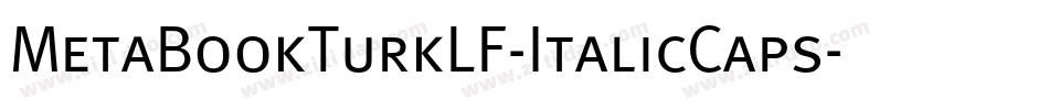 MetaBookTurkLF-ItalicCaps字体转换