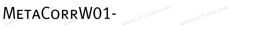 MetaCorrW01字体转换