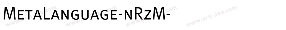 MetaLanguage-nRzM字体转换