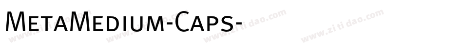 MetaMedium-Caps字体转换