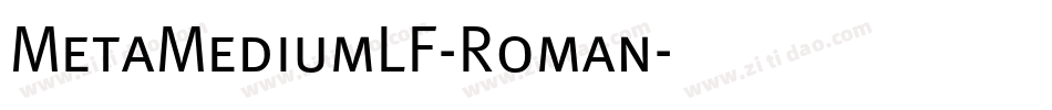 MetaMediumLF-Roman字体转换