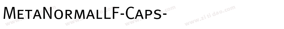 MetaNormalLF-Caps字体转换