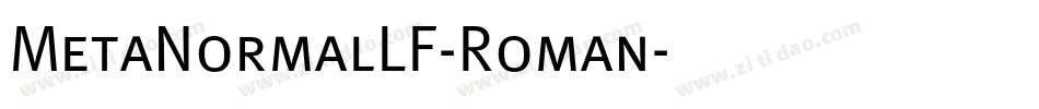 MetaNormalLF-Roman字体转换