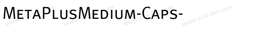 MetaPlusMedium-Caps字体转换