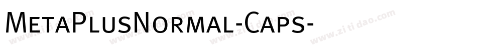 MetaPlusNormal-Caps字体转换