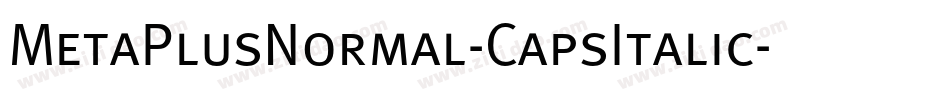 MetaPlusNormal-CapsItalic字体转换