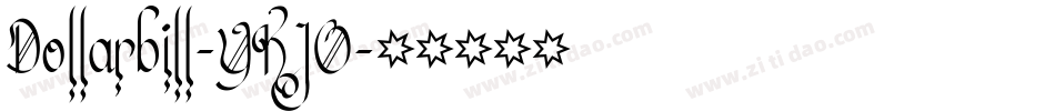 Dollarbill-YKJO字体转换