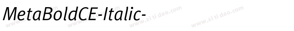 MetaBoldCE-Italic字体转换