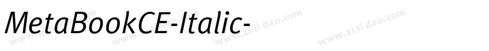 MetaBookCE-Italic字体转换