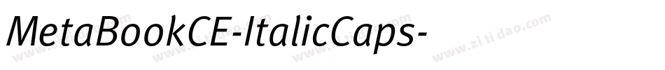 MetaBookCE-ItalicCaps字体转换