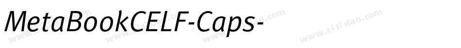 MetaBookCELF-Caps字体转换
