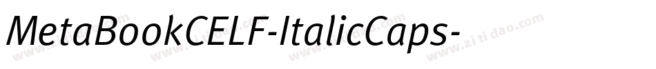MetaBookCELF-ItalicCaps字体转换