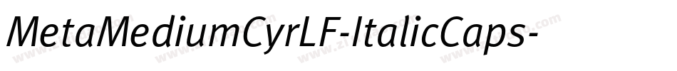 MetaMediumCyrLF-ItalicCaps字体转换
