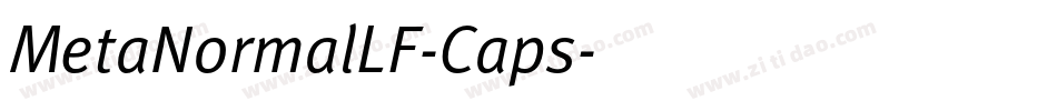 MetaNormalLF-Caps字体转换