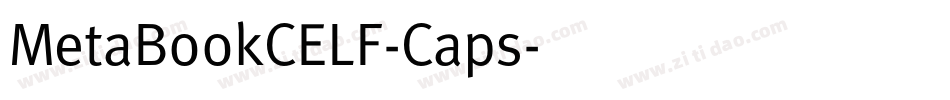 MetaBookCELF-Caps字体转换