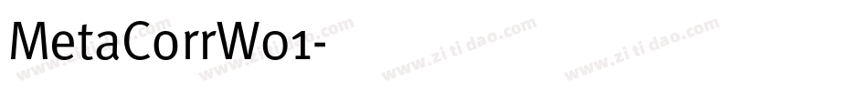 MetaCorrW01字体转换