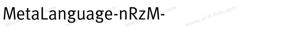 MetaLanguage-nRzM字体转换