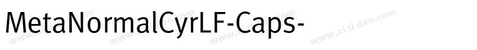 MetaNormalCyrLF-Caps字体转换