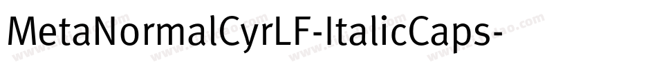 MetaNormalCyrLF-ItalicCaps字体转换