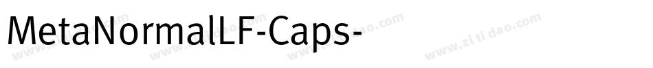 MetaNormalLF-Caps字体转换