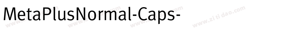MetaPlusNormal-Caps字体转换