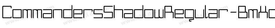 CommandersShadowRegular-BmXd字体转换