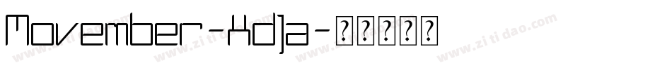 Movember-XdJa字体转换
