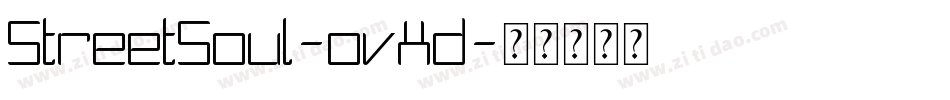 StreetSoul-ovXd字体转换