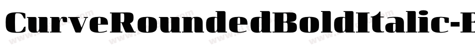 CurveRoundedBoldItalic-BKl3字体转换