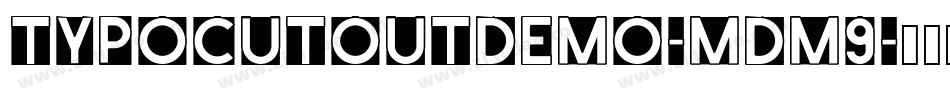 TypoCutOutDemo-mdM9字体转换