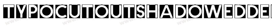 TypoCutOutShadowedDemo-dYER字体转换