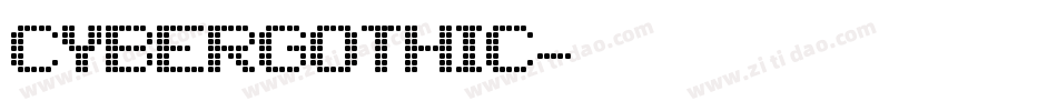 CyberGothic字体转换