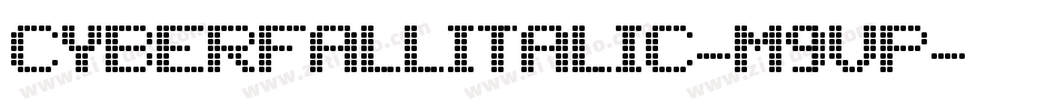 CyberfallItalic-M9vp字体转换