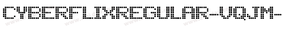 CyberflixRegular-vqjM字体转换