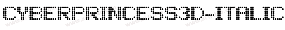 CyberPrincess3D-Italic字体转换