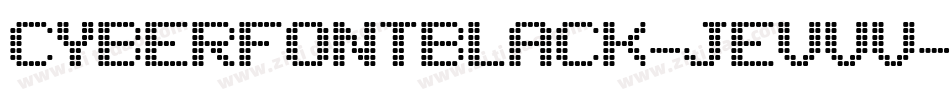 CyberfontBlack-jEVvv字体转换