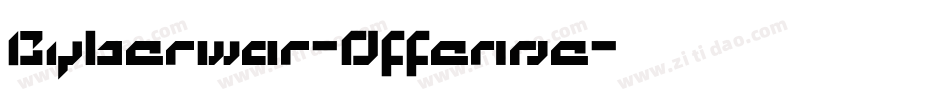 Cyberwar-Offense字体转换