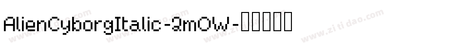 AlienCyborgItalic-2mOW字体转换
