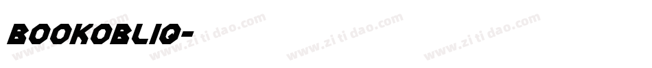 Bookobliq字体转换 Bookobliq字体转换