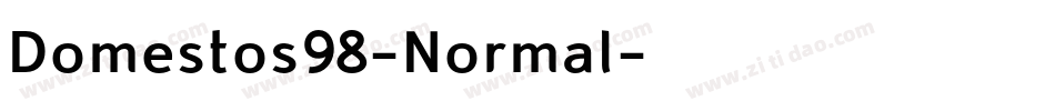 Domestos98-Normal字体转换