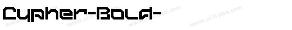 Cypher-Bold字体转换